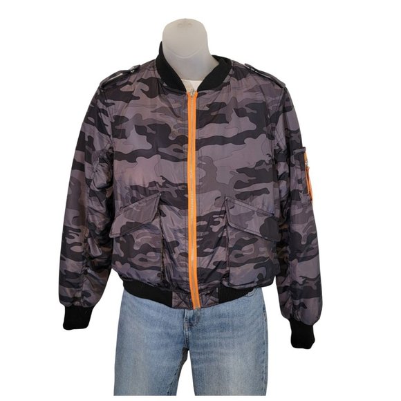 Camo Lightweight Bomber Jacket - Medium NWOT - Picture 3 of 16